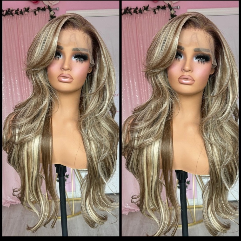 Human Hair Blended Lace Front Wig